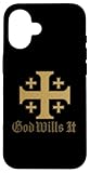 Gott Will es – Deus Vult – Jerusalemkreuz Hülle für iPhone 16