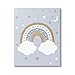 Stupell Industries Nursery Outer Space Symbol Rainbow Cloudy Starry Night, Design by Ilis Aviles