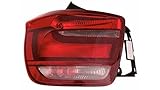 BMW Serie 1 F20 (10->) Izquierdo-PILOTO TRASERO-sin portalámparas-Blanco-Rojo-Exterior