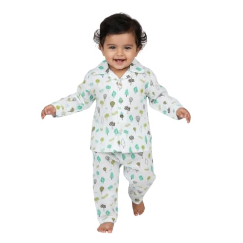 Image of 100% Cotton Muslin Pant Shirt Set | Ultra Soft Breathable Toddler Outfit | Summer Wear Kids Clothing | Skin Friendly Comfortable Fit | SIZE | PRINT