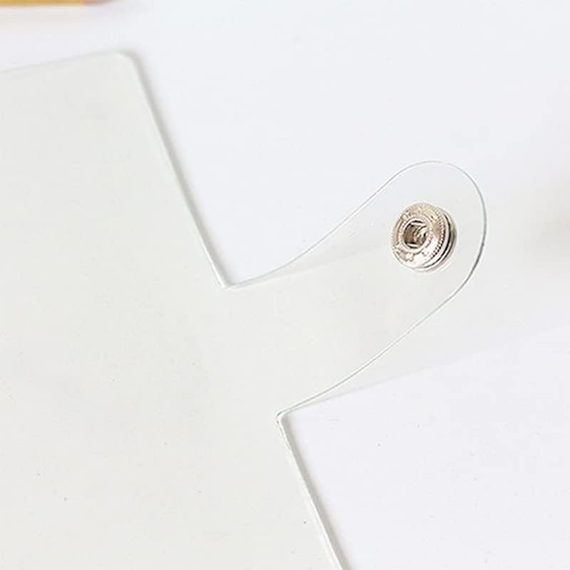 Transparent Soft PVC Binder Cover, 6 Ring Waterproof Loose Leaf Personal Planner Binder Refillable for Notebook Diary, Office - Image 4