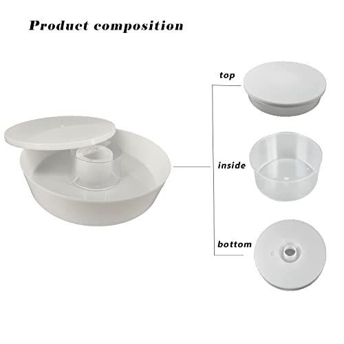 Aukbeefun 2 Pcs Rapid Round Bee Feeder White Bee Hive Top Feeder Professional Beekeeping Equipment - Image 4