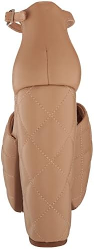 Jessica Simpson Women's Dameka Ankle Strap Platform Sandal Wedge, Buff, 9 | Image 2