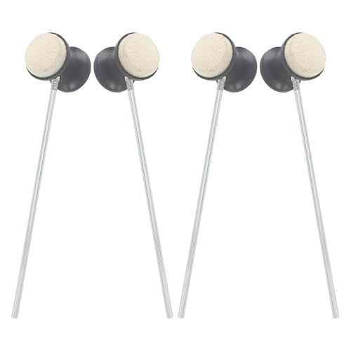 Set 4 Pedales para Bombo con Cabeza de Fieltro Negro miniatura 1