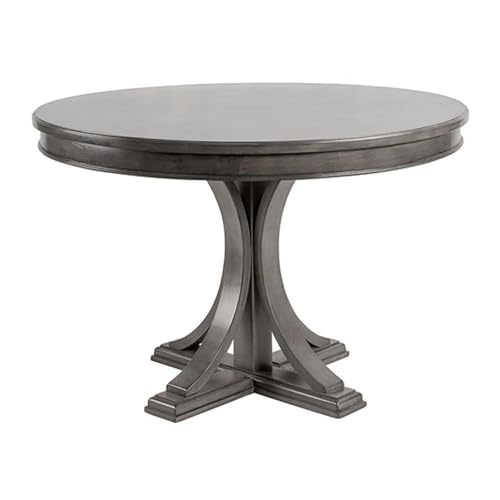 Starlight Canyon Home Gray Round Dining Table – Wood Veneer