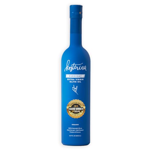 Kosterina Everyday Extra Virgin Olive Oil, Cold-Pressed EVOO (16.9oz)