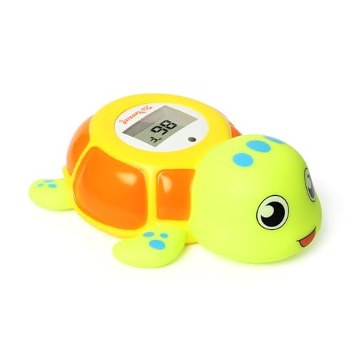 Image of Upgrade Turtle Baby Bath Thermometer Toddlers Bath Thermometer Baby Safety BPA-Free Bath Tub Thermometer Temp Warning Water Thermometer & Room Thermometer ℃/℉