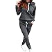TTBDWiian Sweatsuits for Women Set 2 Piece Hoodie Solid Color Sports Pants Tracksuits Trending Fashion 2023 Casual Jogger Set