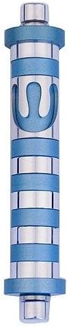 Agayof Stripes Metallic Mezuzah in Small Size 2 x 10cm - Teal