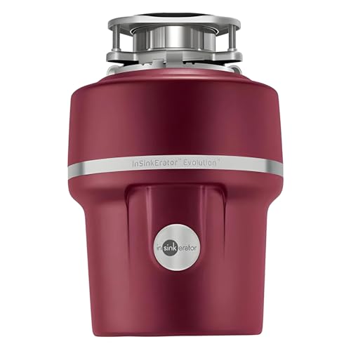 InSinkErator Entsorgungssystem für Lebensmittelabfälle, rostfreier Stahl, Rot, 31.1 x 22 x 31.1 cm