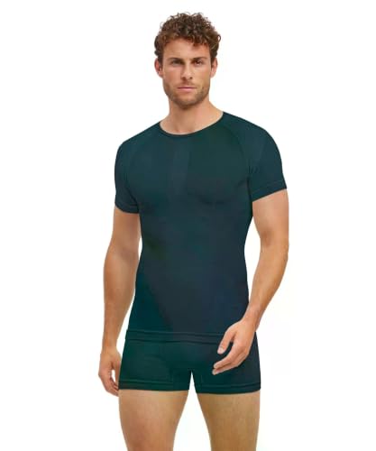 FALKE Herren Warm Round Neck Funktionsshirt Kurzarmshirt Funktionswäsche – Ansicht 1