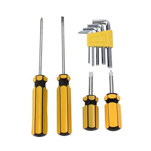 Lawazim Screwdriver Set 9 Pieces |Screwdriver with Torx Phillips Head & Flathead | Repair Tool Kit Bits for Electronics | PC | Watch | Jewelry | DIY Projects and Home Repairing