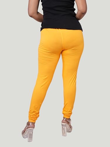 Image of Le-Soft Ladies Cotton Legging | Buttery Soft Stretchy Fit | Churidar Length | Leggings for Women and Girls | Small - 3XL Plus