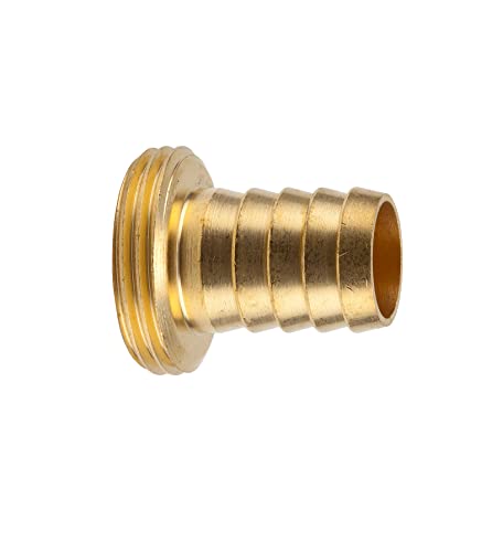 GARDENA Brass Hose Fitting 1-Piece: Screwing Of Highquality Brass, 33.3 mm (G 1 ") - Thread, For 19 mm (3/4") - Tubing (7148-20) - Image 2