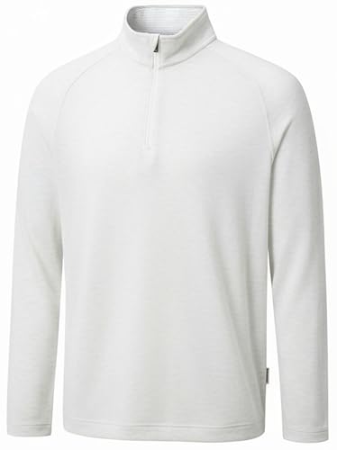 Image of Golf Quarter Zip Pullover for Men Mock Neck 1 /4 Zip Lightweight Athletic UPF 50+ Men's Long Sleeve Golf Sweatshirt