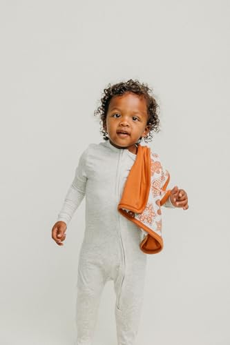 Image of Copper Pearl 3-Layer Knit Security Blanket Set Sized 16' inch x 16 inch 'Gingerbread' (Pack of 2)