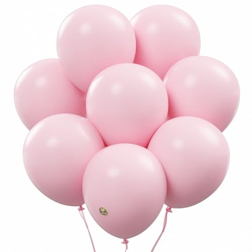 Image of AFTERLOON Biodegradable Natural Rubber Latex Balloons 50 pcs Pink 10 Inch, Plastic-Free Alternative Matte Color Durable Thickened Extra Strong Helium Float, for Garland Arch Wedding Decor