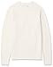 Amazon Essentials Men's Long-Sleeve Soft Touch Waffle Stitch Crewneck Sweater, Ivory, Medium