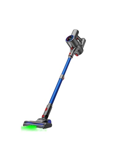 VersLife Z8 Akku Staubsauger, Staubsauger Kabellos mit LED, Akkustaubsauger