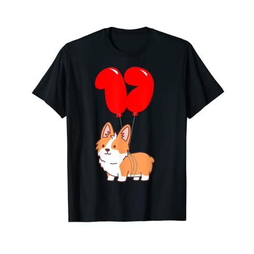 Lindo Corgi Pembroke - 17 Cumpleaños - Fiesta De Globos Camiseta