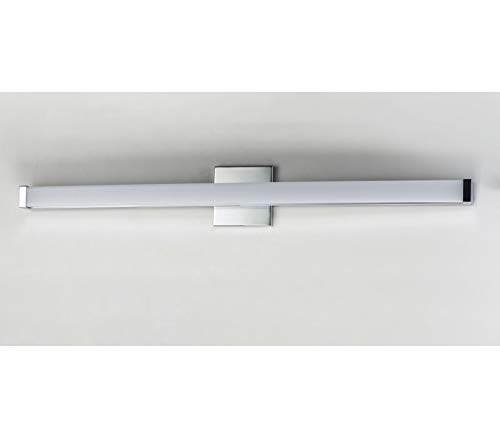 Image of Maxim Lighting Spec Bath Vanity Light | Satin Nickel Aluminum Finish | Contemporary Indoor Light Fixture | Ideal for Bathrooms & Powder Rooms | Dimmable | Home Decor Light Fixture | 52006SN