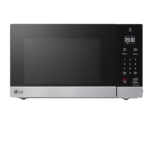 LG Countertop Microwave, 0.9 cu. ft., Stainless Steel, 18.75x14x10.69 Inch, Smart Inverter, NeoChef, 1000 Watts
