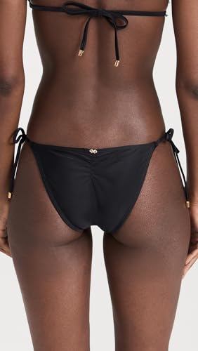 PQ Swim Women's Midnight Lace Tie Bikini Bottoms - Moderate Rise, Fuller Coverage - Full3