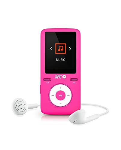 SPC Colour Sound reproductor rosa MP4 extrafino con radio FM y memoria...
