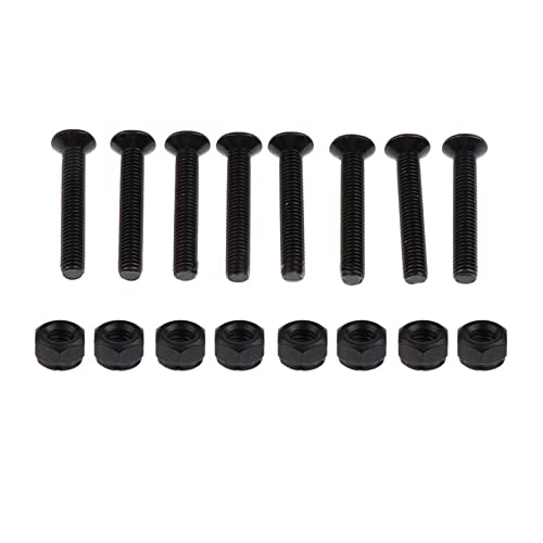kowaku 2X Skateboard Hardware Set Rubber Riser Pads, Mounting Screws and Nuts for Longborad Scooters Cruisers Accessories