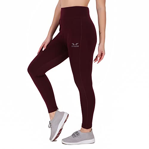 Image of Premium Jegging Ankle Length Women High Waisted Solid Stretchable Workout