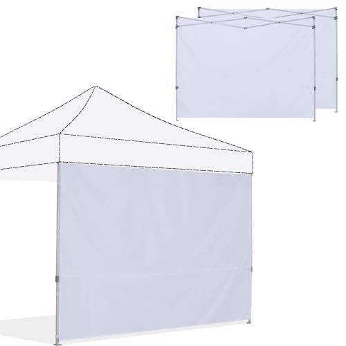 ABCCANOPY Instant Canopy SunWall 10x10 FT, 3 Pack Sidewall Only, White