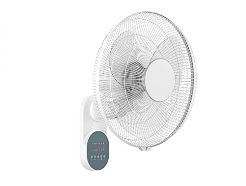 PUR LINE | Ventilador de Pared con Temporizador, Oscilación Automática y Control Electrónico – 3 Velocidades, 3 Modos y Mando a Distancia