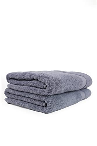 Taka Fabrics 2 Pieces Wave Collection Ultra Soft and Highly Absorbent 100% Turkish Cotton Towels Bath, Hand - Image 3