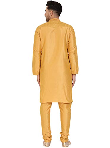 SKAVIJ Men's Tunic Kurta Pyjama Set Party Wear Ethnic Dress Suit2
