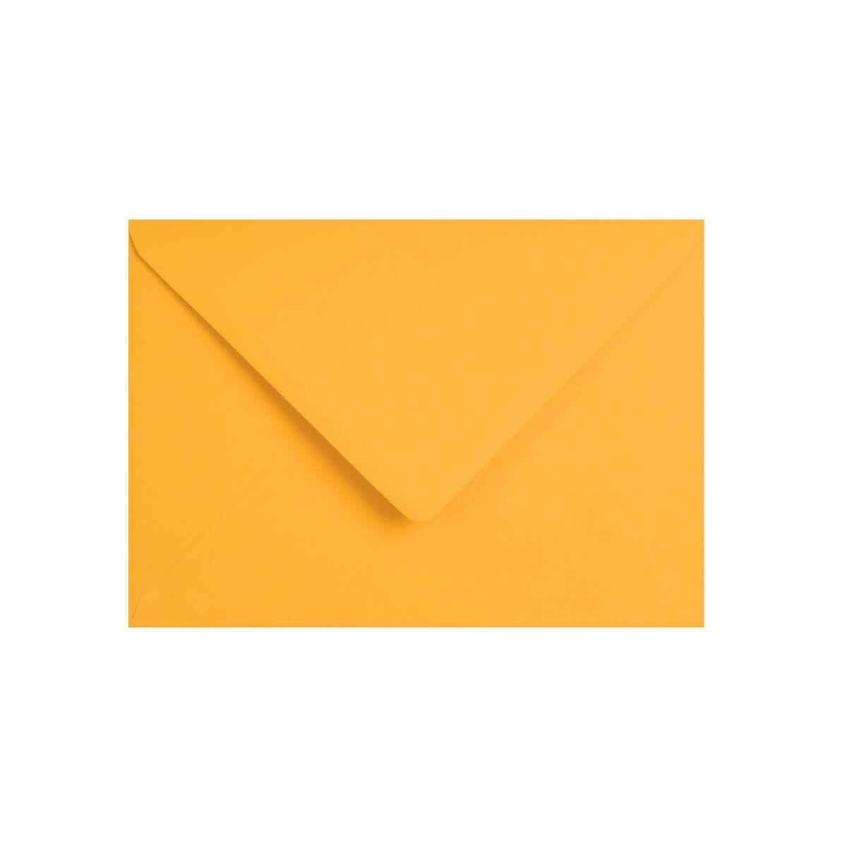 100 Dark Yellow C5 (to fit A5) Envelopes - 162mm x 229mm - Diamond V-Flap Gummed Yellow Coloured Envelopes - 120gsm Clariana Paper - to Fit A5 Inserts / A4 Folded