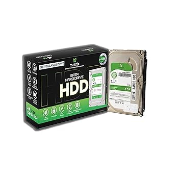 Matrix 4TB SATA Hard Drive for Desktop (HDD) 3.5 Inch SATA 6 GB/s 7200 RPM, 2 Year Warranty