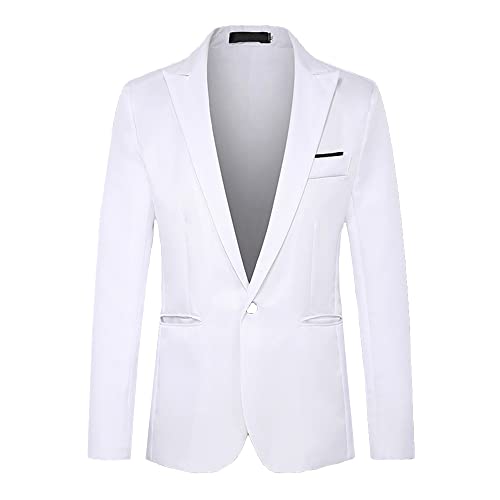 Letuwj Men's Coat Casual Suit Solid Color Suit