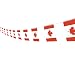 Canada Flag Canadian Flag,100Feet/76Pcs National Country Banner Flag String,Party Decoration Supplies For Olympics,Bar,Sports Event,Intarnational Festival