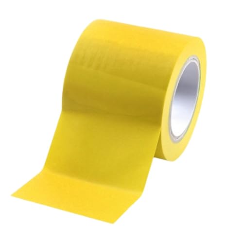 Eurobands 1BL23.42.0100/033A# Warnband selbstklebend – 100 mm x 33 m – Bodenmarkierungsband für Industrie, Lager & Maschinen – UV- & feuchtigkeitsbeständig