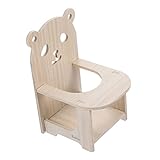 iplusmile 1 セット ハムスターチェア ために トレイル ハイチェア ドワーフハムスター用アクセサリー 背もたれ コンパクトのおもちゃ かわいいのおもちゃ 木製