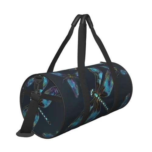 Travel Bag For Women,Dragonfly Print Personal Item Duffle Bags,Weekend Travel Duffel Tote Bag,Travel Sport Gym Bag For Men,Airplane Travel Essentials For Flying3