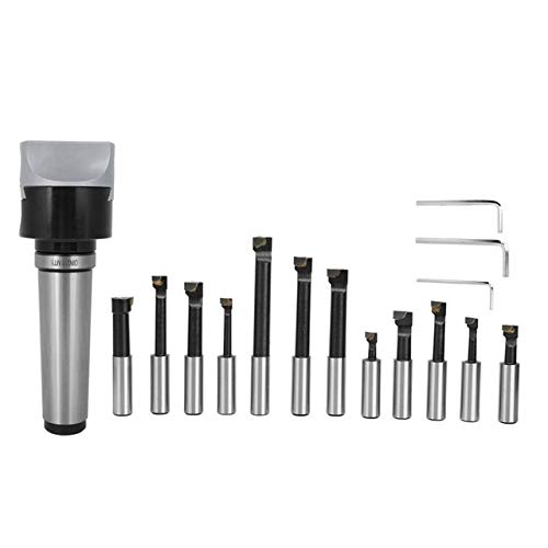 Durable Aburrido sistema de herramienta de alta dureza 40CR CNC fresado Herramientas del kit de 75 mm con 3 piezas Llave (Color : MT5)