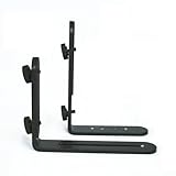 Universal Black L-Shaped Bracket Holder/Mount for Flash Speedlite & Digital Cameras Two Piece Set