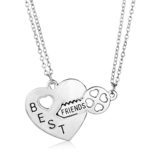 Friendship Necklace for 2, Best Friend Forever Statement Necklace Jewelry Birthday Gifts Best Friend...