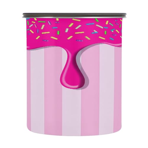 Envase de acero inoxidable para café 30 oz rosado