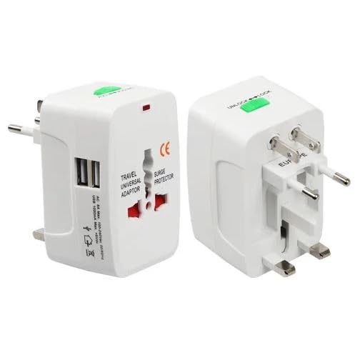 UNIVERSAL TRAVEL ADAPTER - DUAL USB AND USB-C