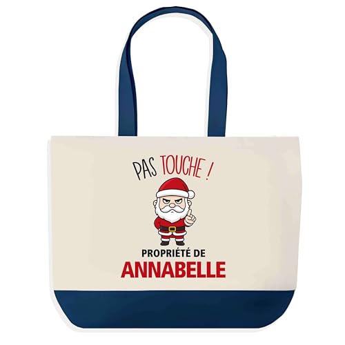 Sac Annabelle Pas Touche Père Noël pour faire ses courses de fêtes