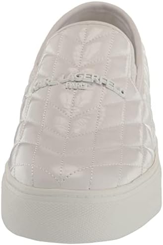 Karl Lagerfeld Paris Women's Katie Sneaker, BRT White, 8 | Image 1