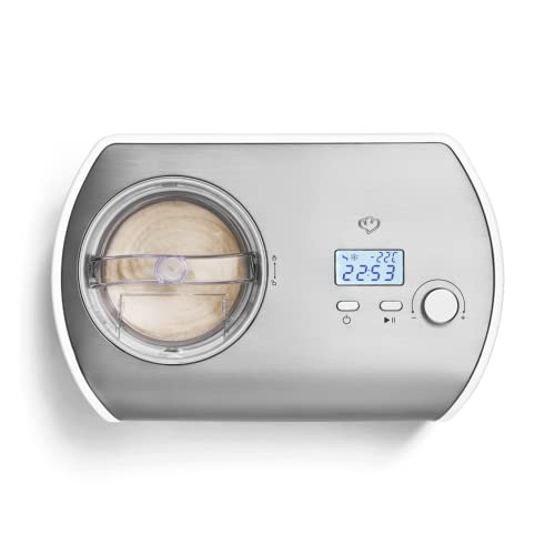 SPRINGLANE Eismaschine Elli 1,2 L mit selbstkühlendem Kompressor 135 W, Eiscrememaschine aus Edelstahl mit entnehmbarem Eisbehälter, inkl. Rezeptheft – Bild 4