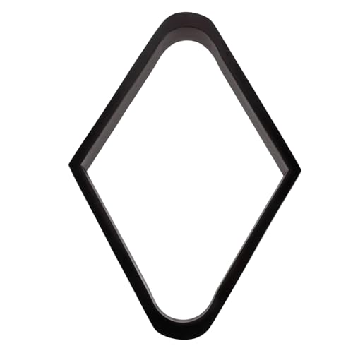 BRIGHTFUFU Pool Billiard Rhomb Rack Wooden Billiard Stand Snooker Balls Frame for Home Game Room